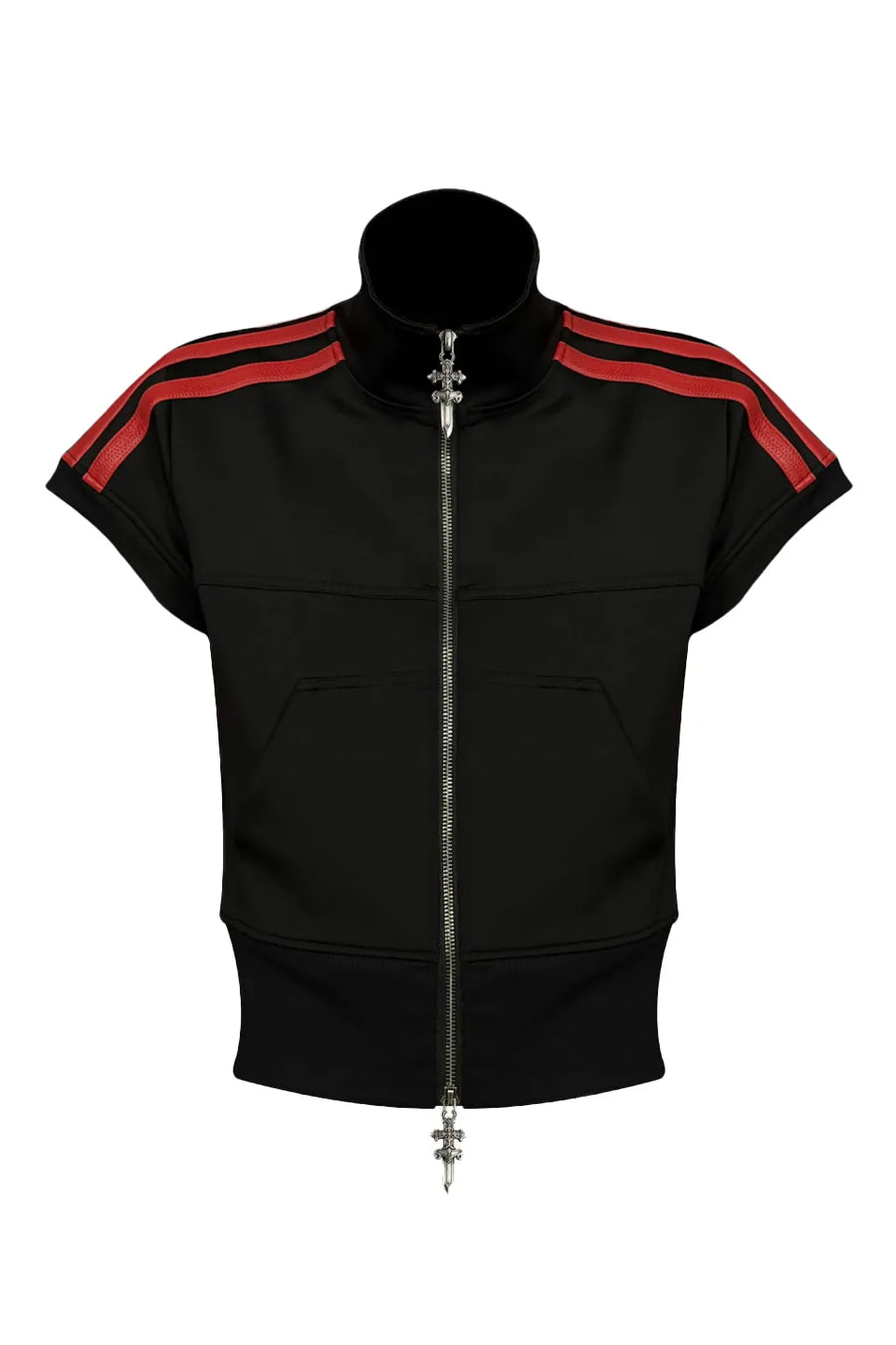 Cross Crest Embroidered SS Track Top