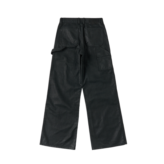 SAVAGEGROWTHWORLD Waxed Washed Dark Baggy Pants