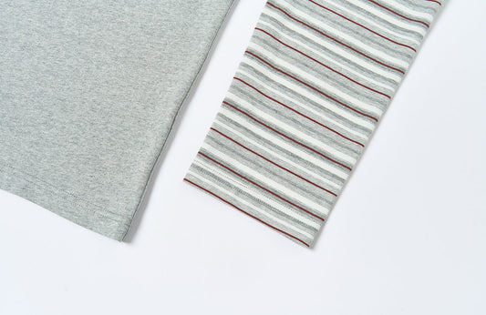 SAVAGEGROWTHWORLD Graffiti Layered Stripe Long Tee