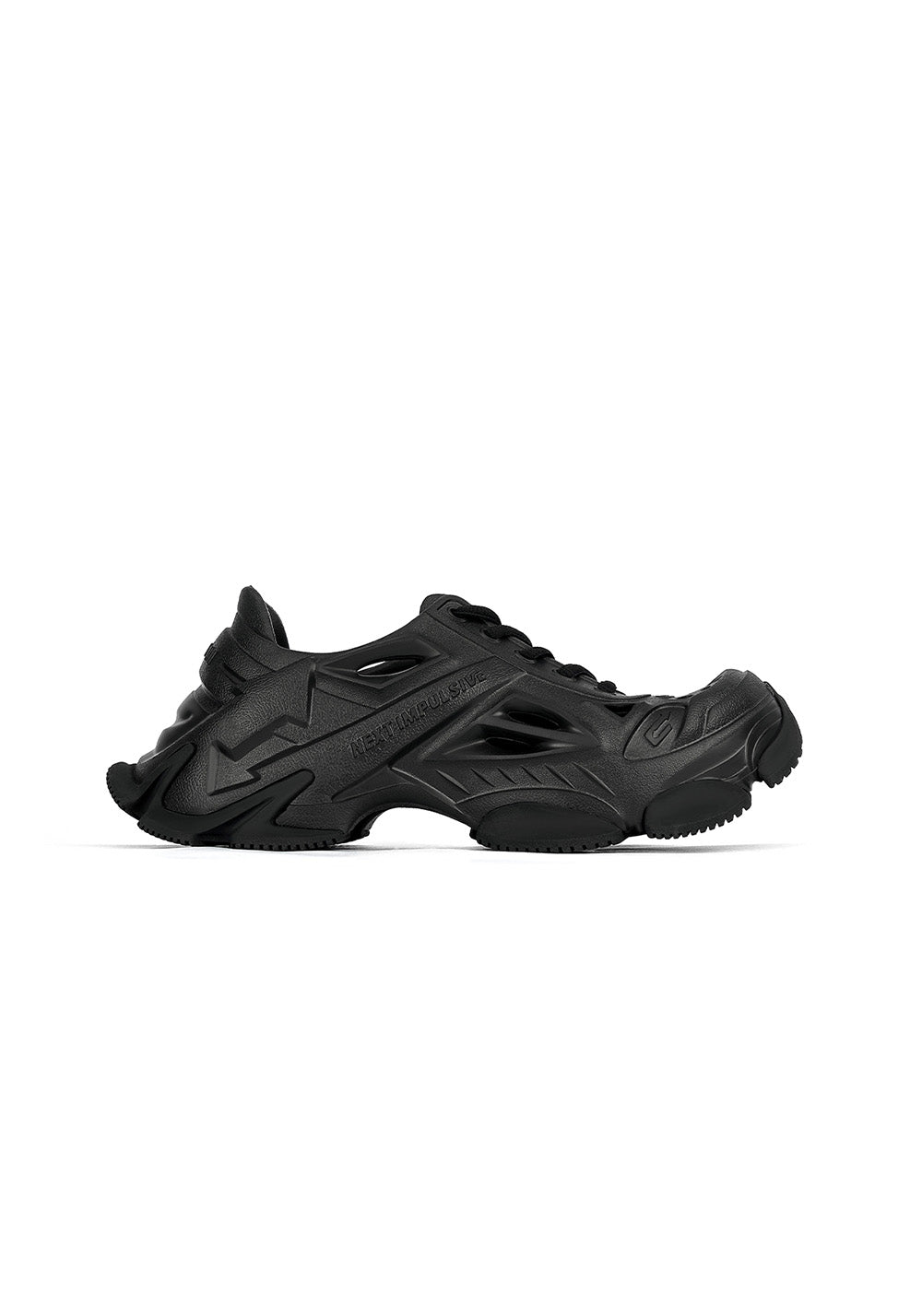 Silver Time-Space Platform Clog Sneakers