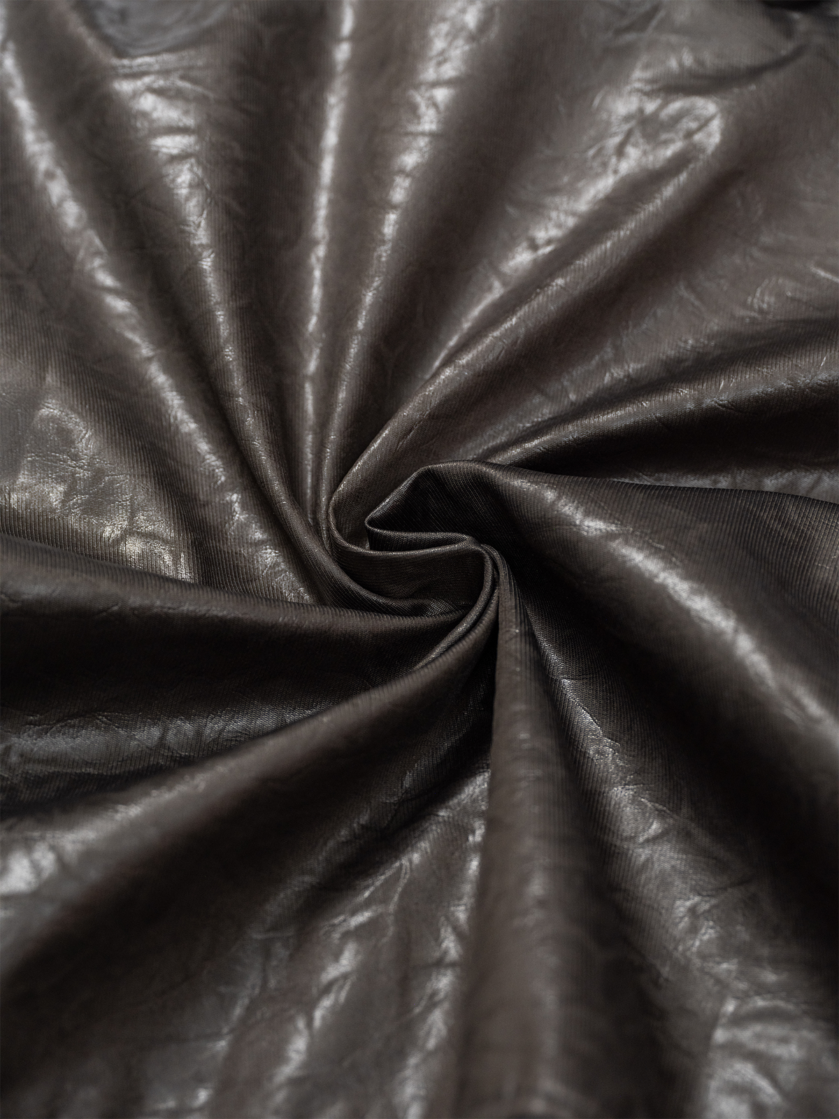 KADAKADA Faux Leather Dual-Zipper Hooded Jacket