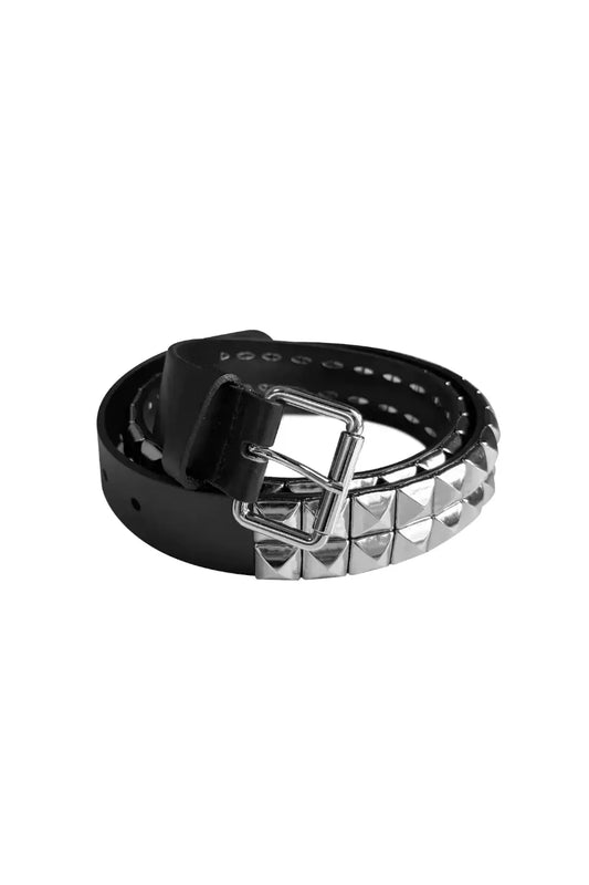 Diamond Studded Industrial Leather Belt