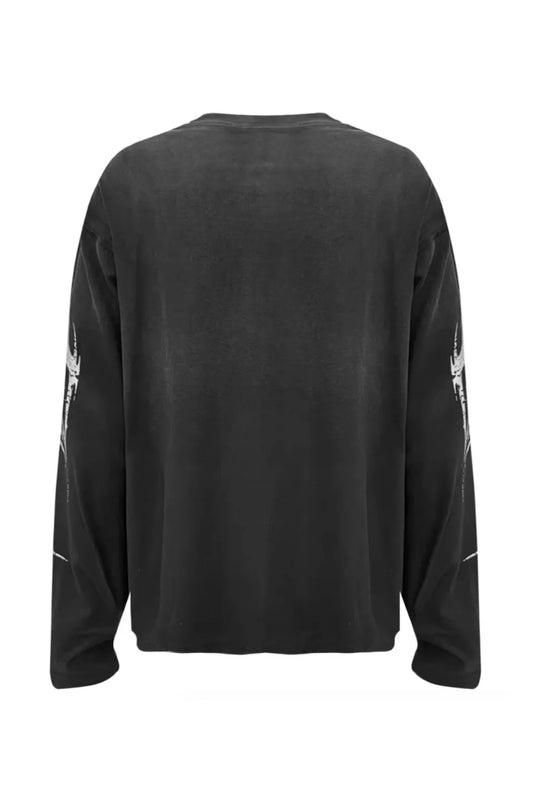 Distressed Cross Long Sleeve T-shirt