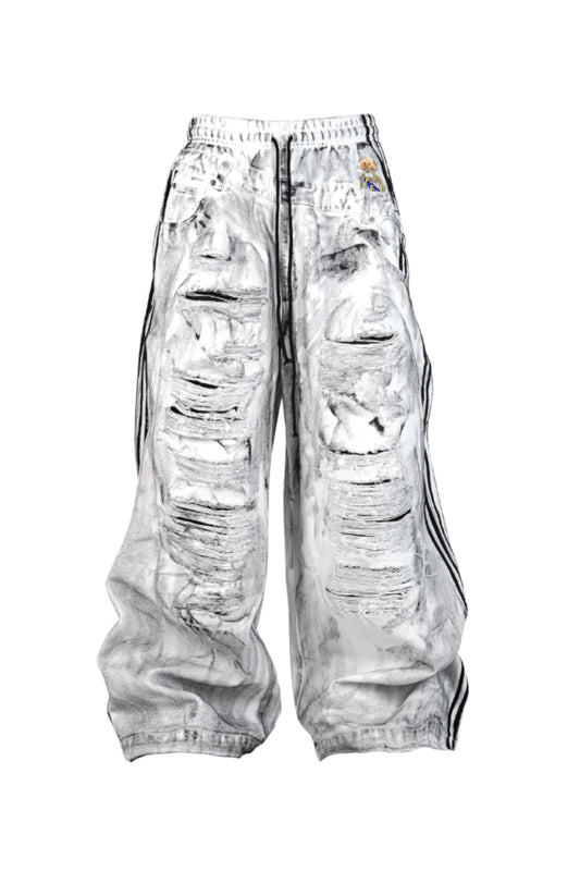 Football Punks White Canvas Pants