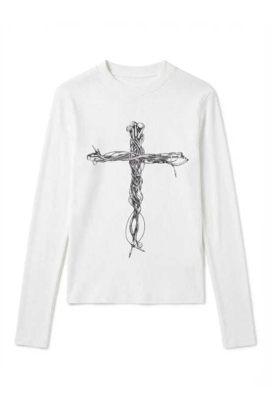 Graphic Cross Headphone LS Tee