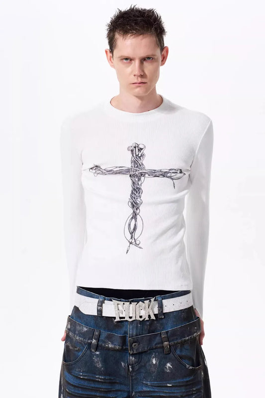 Graphic Cross Headphone LS Tee