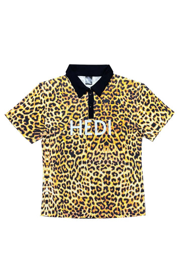HEDI Inspired Leopard Polo Shirts
