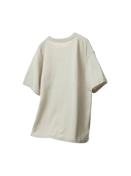 Vintage Beige Printed T-Shirt