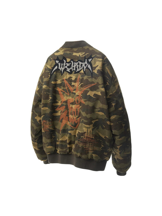 Punk Camo Reversible Cotton Coat