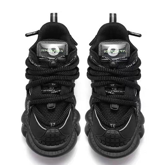 Multi different color dull color gimmick wide sneakers HL3153