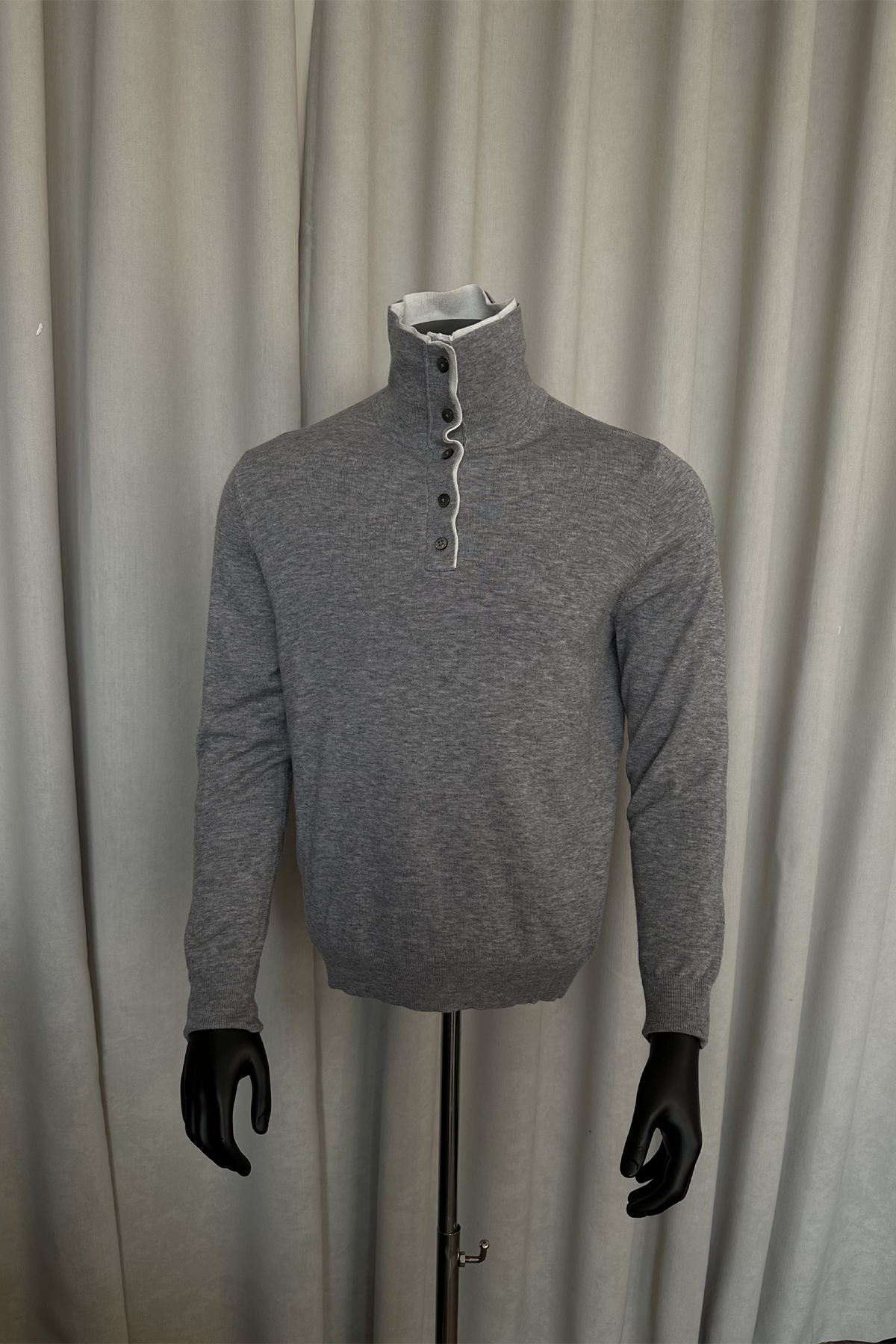 KREATE Double-Collar Wool-Blend Knit Polo
