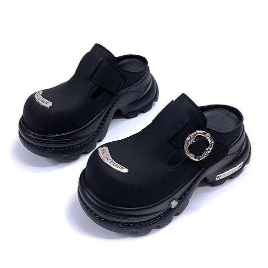 Belt buckle design platform sandal-style sneakers HL3225