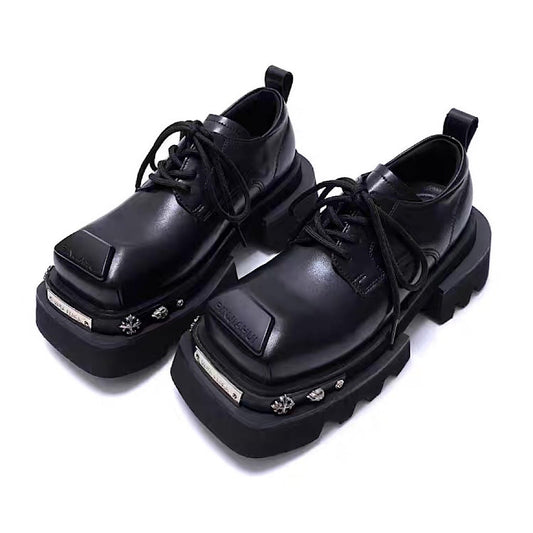 Silver point sole design platform upper style sneaker boots HL3226