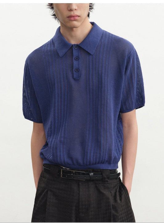 Hollow Polo Shirt
