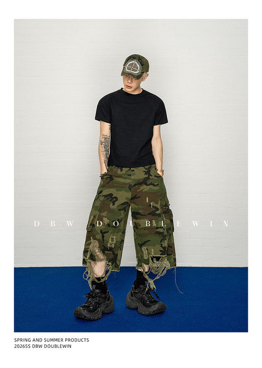 Camouflage Big Rip Shorts