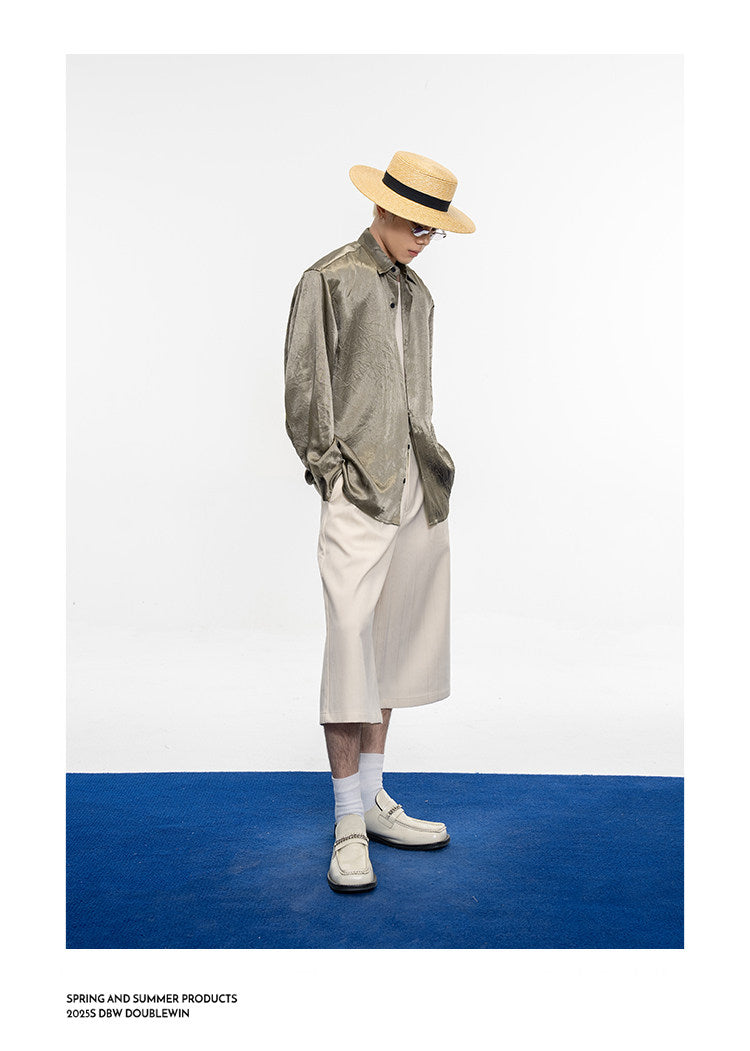 Satin-finish shirt