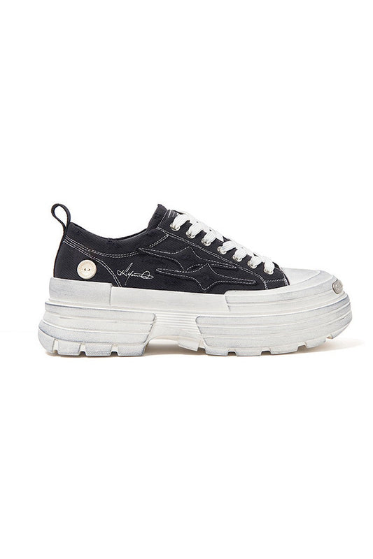 Distressed Chunky Sole Sneakers