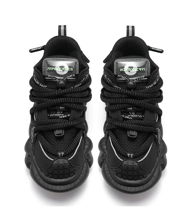 Mecha Chunky Sole Mesh Design Shoes