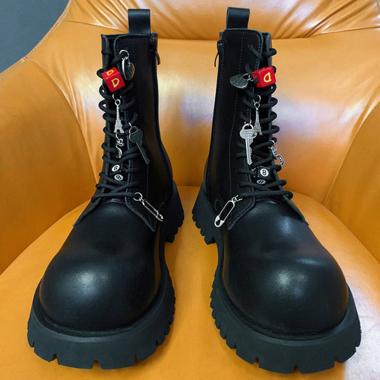 Platform Lace-Up Boots WN25082