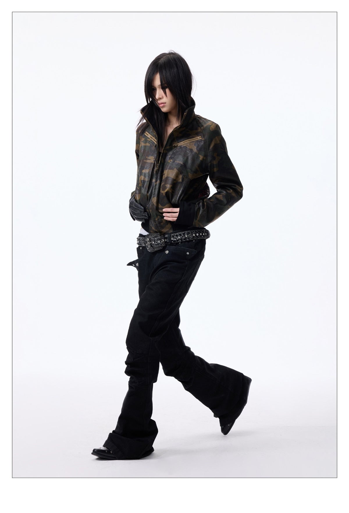 Raw Denim Flare Pants