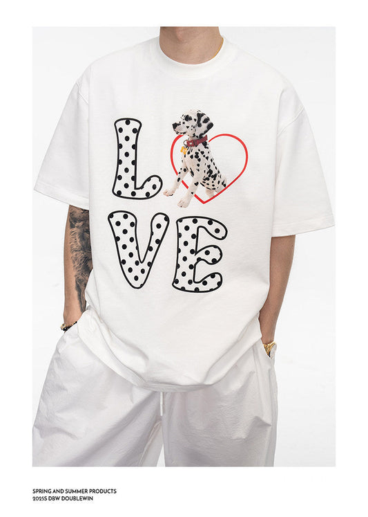 Polka Dot Cotton T-Shirt