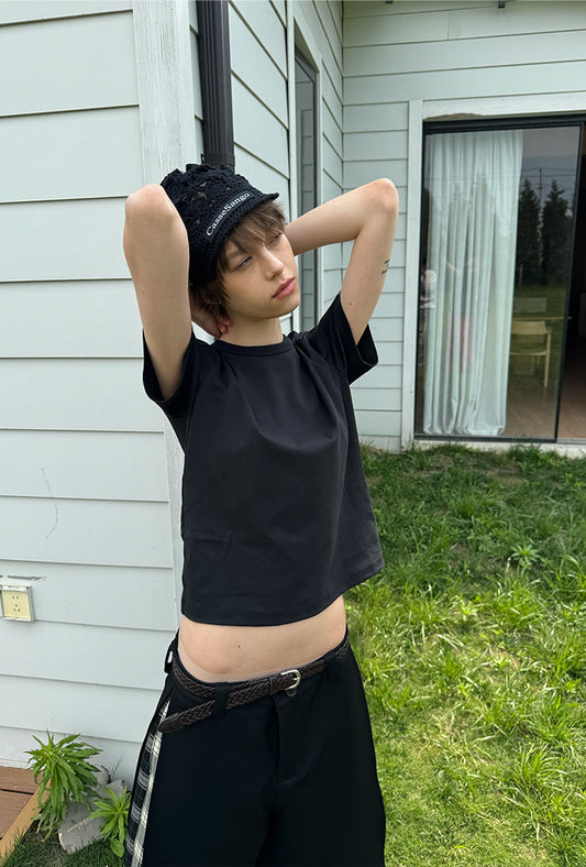 Hollow knit hat