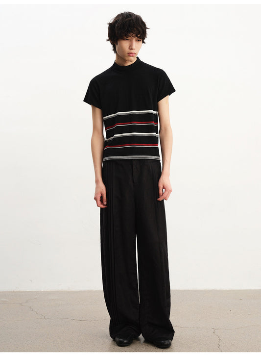 Casual Pants with Front Pleats