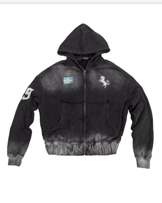Washed Zip Hoodie