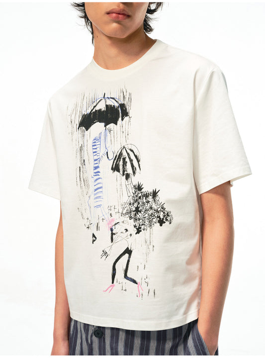 Lightweight and breathable digital direct-print T-shirts