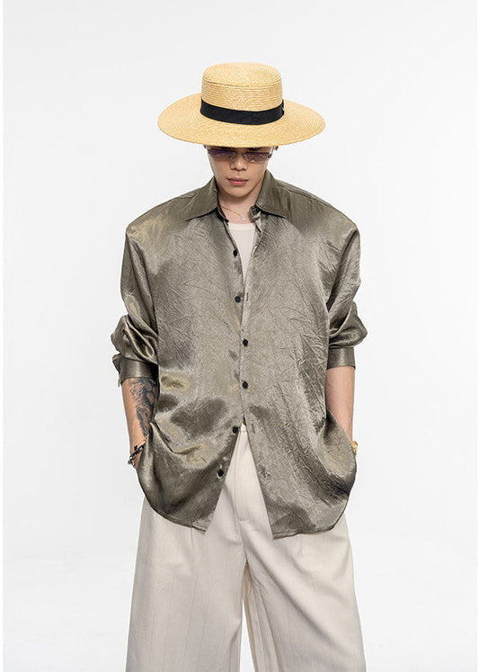 Satin-finish shirt