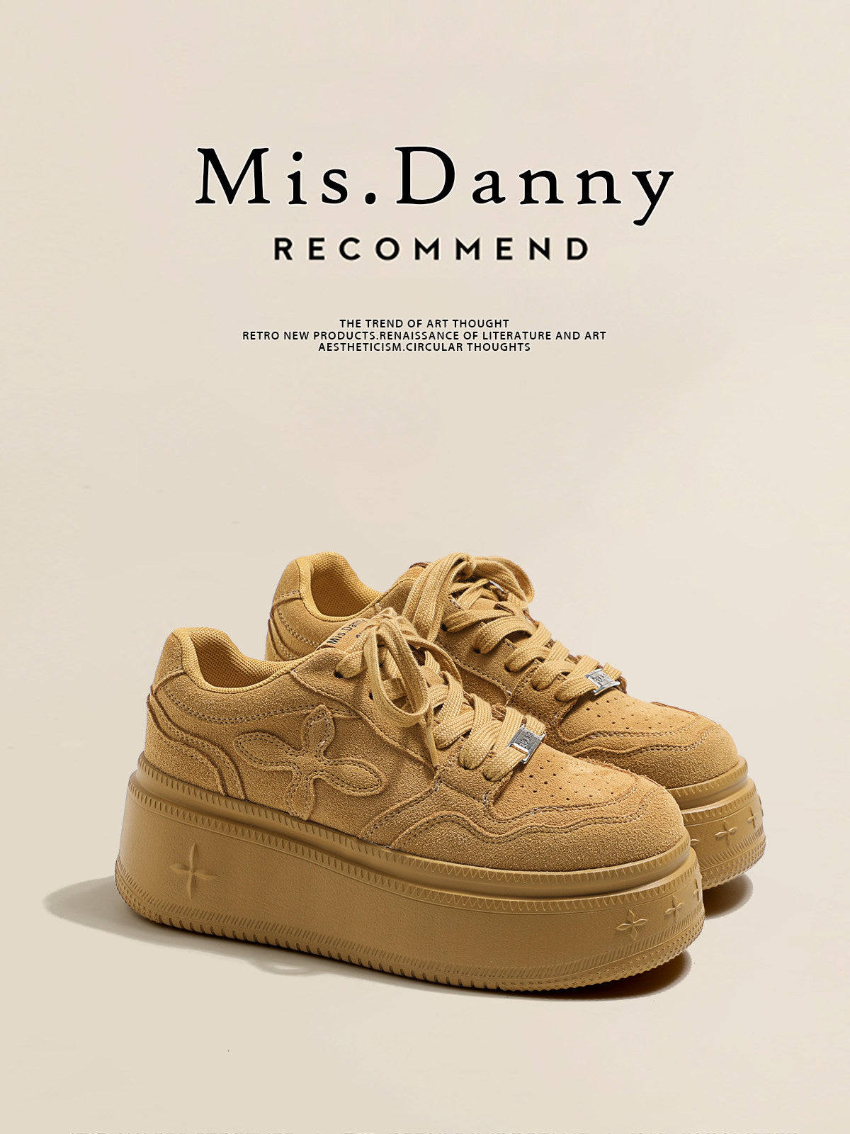 Chunky Sole Lace-Up Sneakers