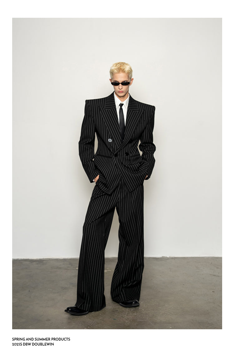High-Quality Straight-Shoulder Suit