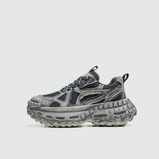 Platform Wear-Resistant Lace-Up Sneakers WN23500