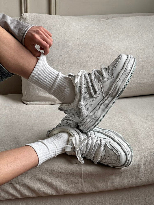 Rope Lace Chunky Sole Sneakers WN24560