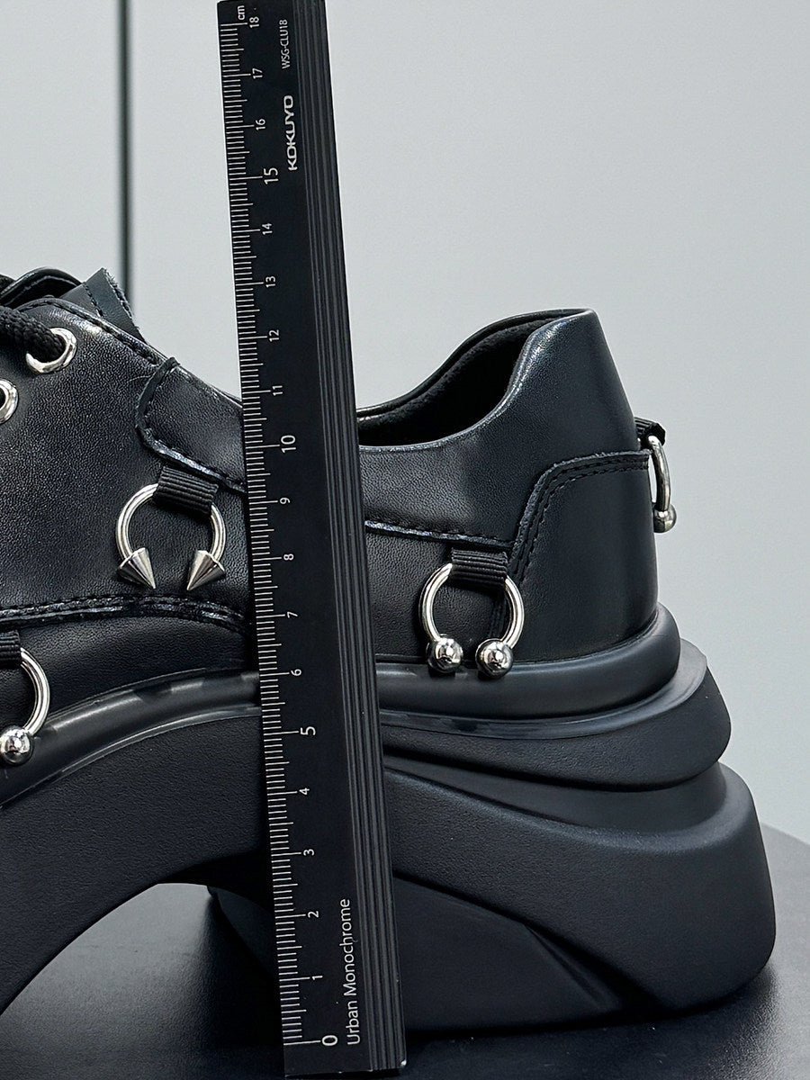 Platform Rivet Height Increase Sneakers