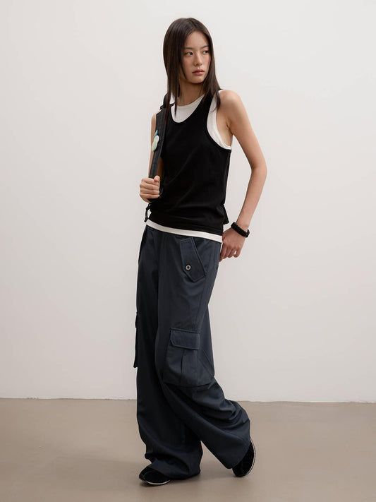 Versatile Wide Leg Cargo Pants