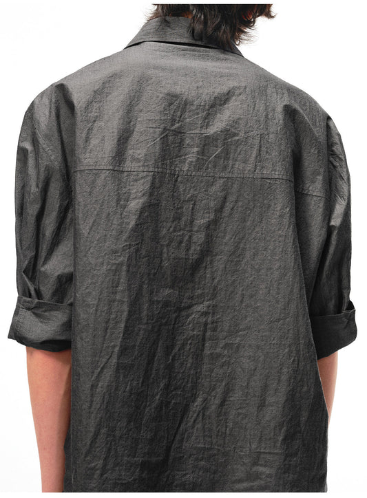 Half-Zip Patch-Pocket Shirt