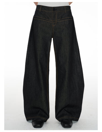 Wide & Low Rise Jeans