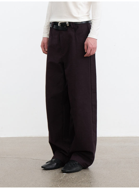 Casual Pants with Side Ribbing