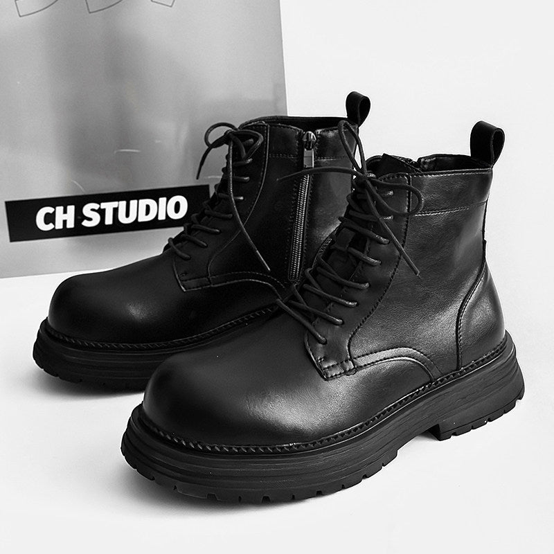 Platform Lace-Up Boots