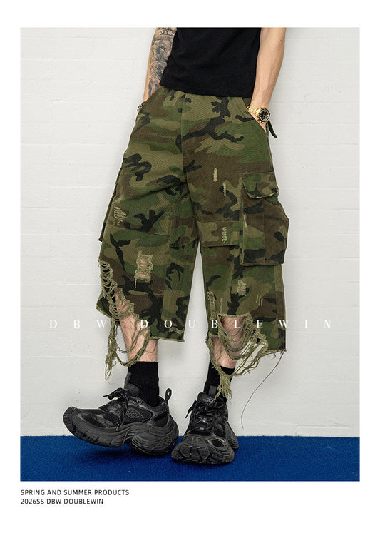 Camouflage Big Rip Shorts