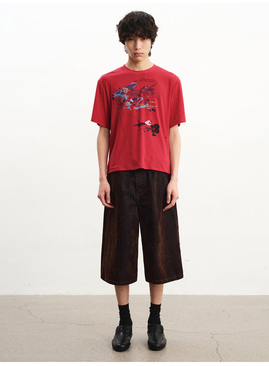 Lightweight and highly breathable printed T-shirt
