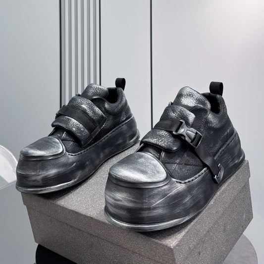 Platform Square Toe Buckle Strap Sneakers WN24833