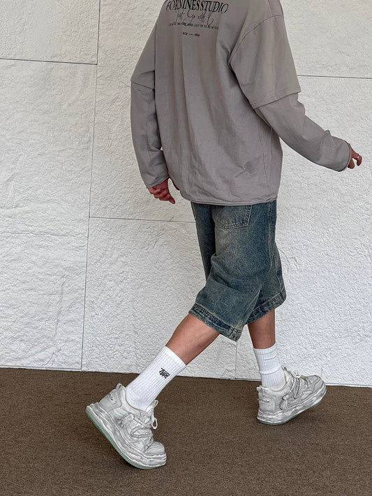 Rope Lace Chunky Sole Sneakers WN24560