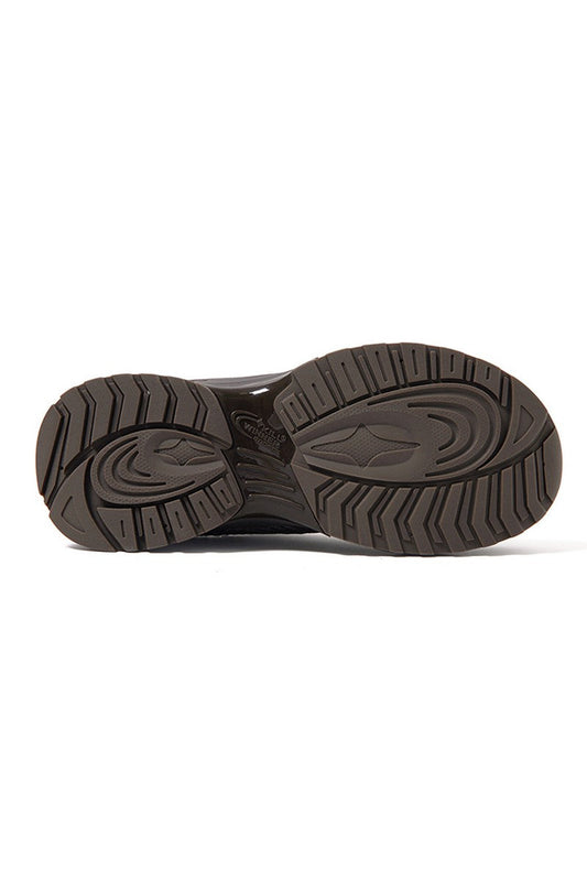 Gray Chunky Running Sneakers