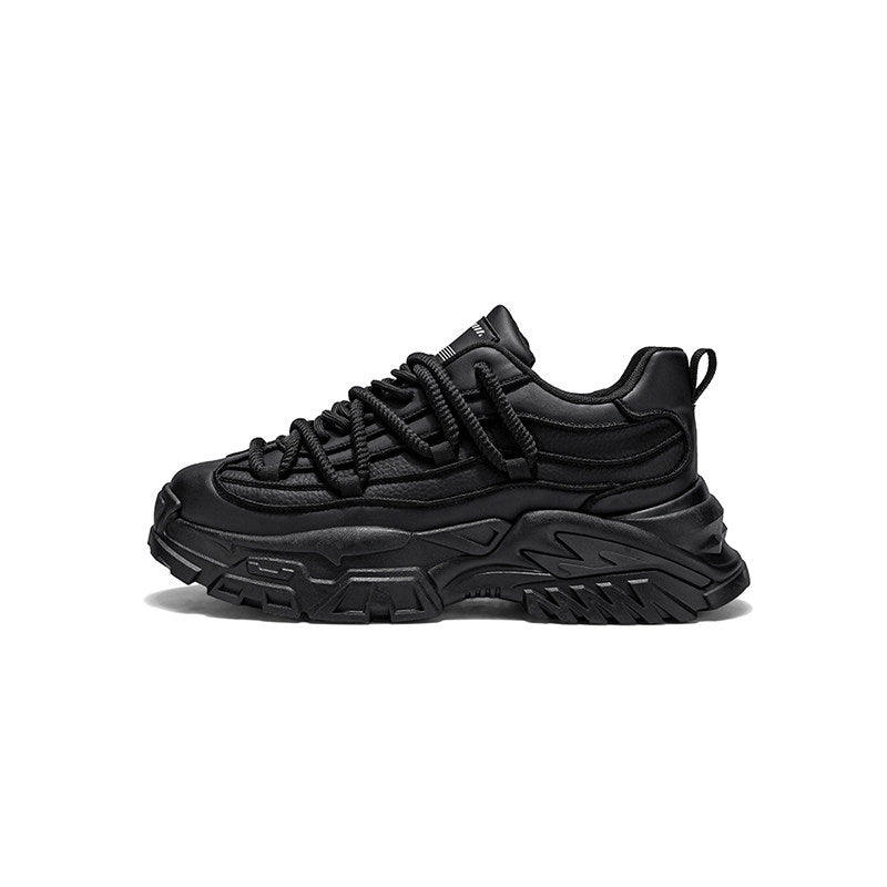 Layered Sole Chunky Lace-Up Sneakers