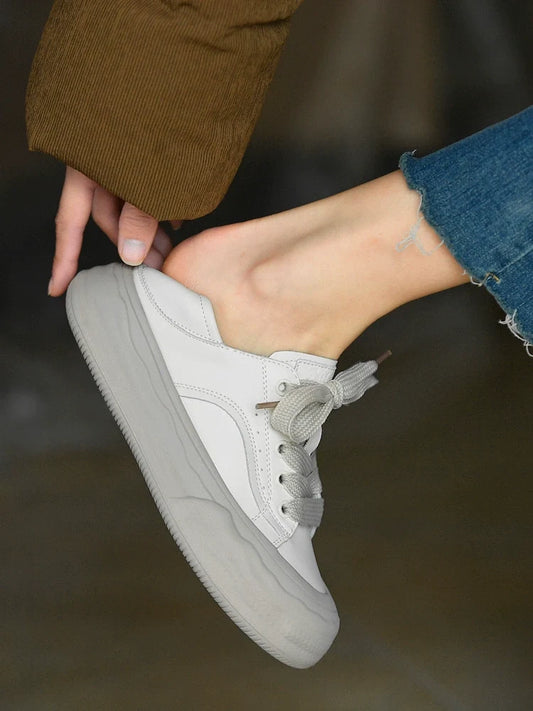 Cloud Crest Chunky White Sneakers