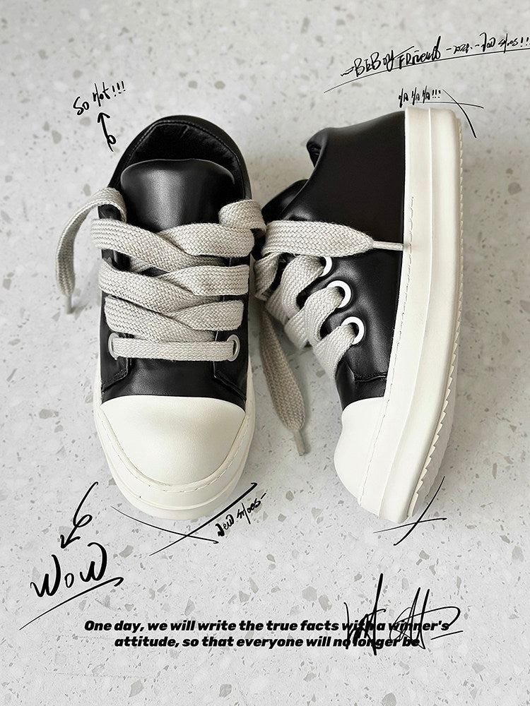 Rope Lace Platform Sneakers