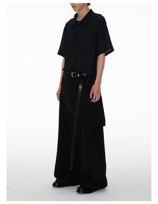 Hollow Stripe Shirt