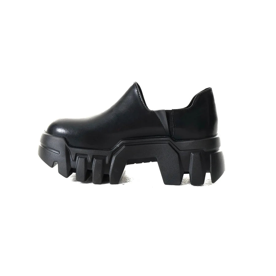 Bulldozer Chunky Sole Tank Leather Derby Loafers WN20783